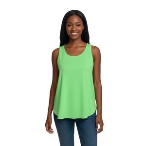 Everly Green Bow Back Sleeveless Blouse Women’s Small
